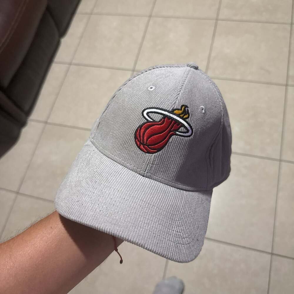 Miami Heat NBA Corduroy Adjustable Baseball Cap